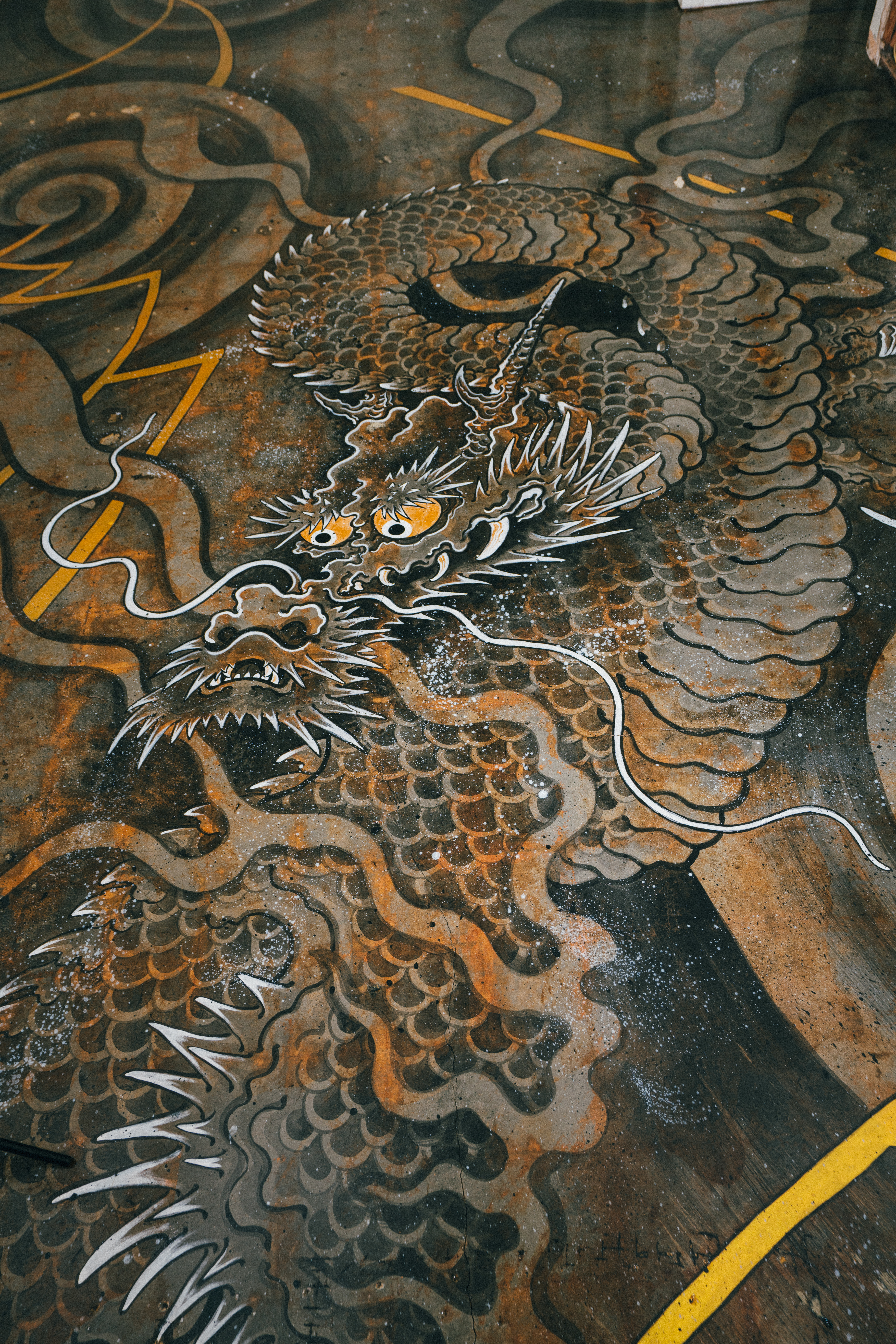 The Dragon Floor hand painted by Chopper
