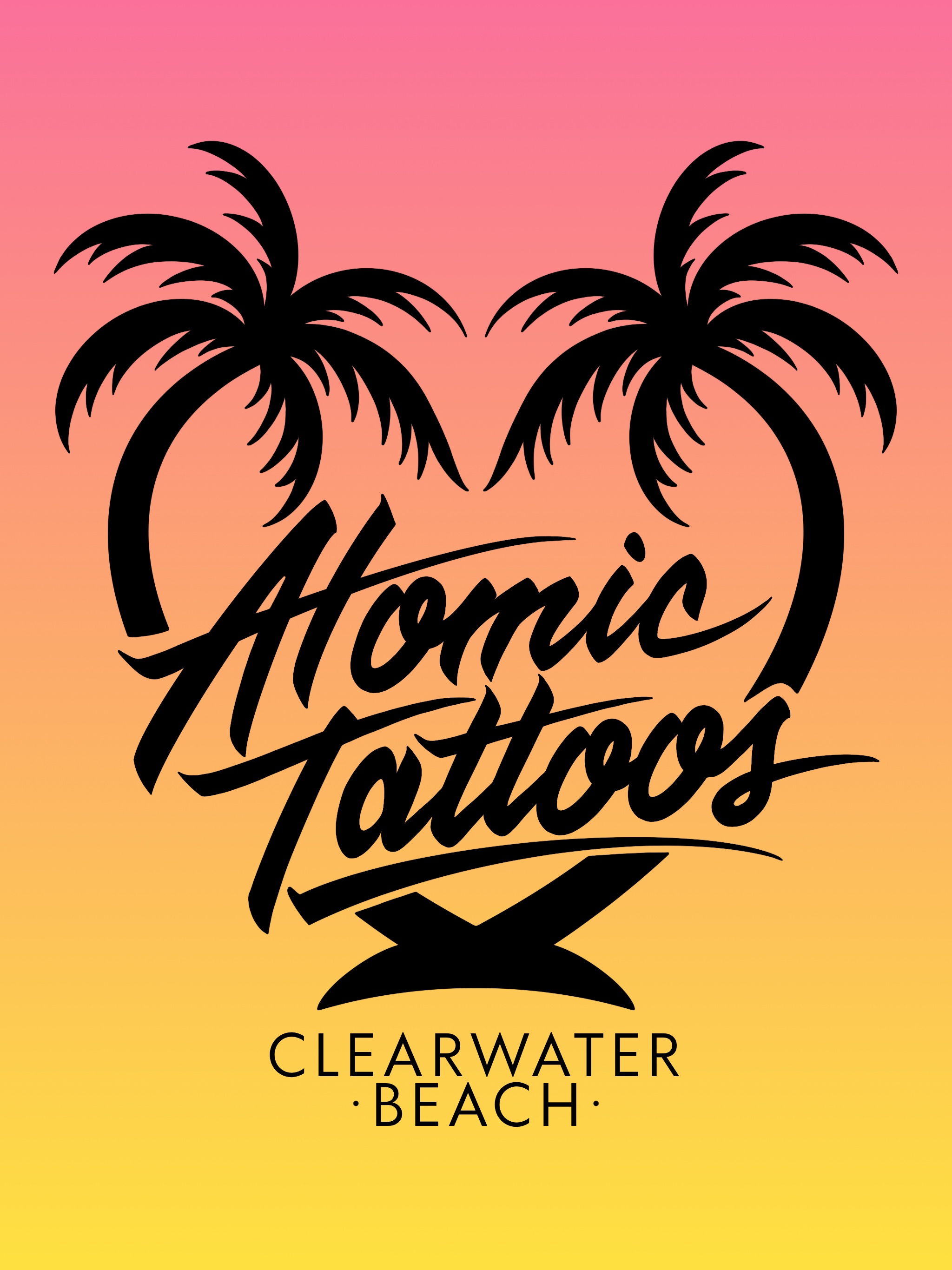 Atomic Tattoos Clearwater Beach Logo