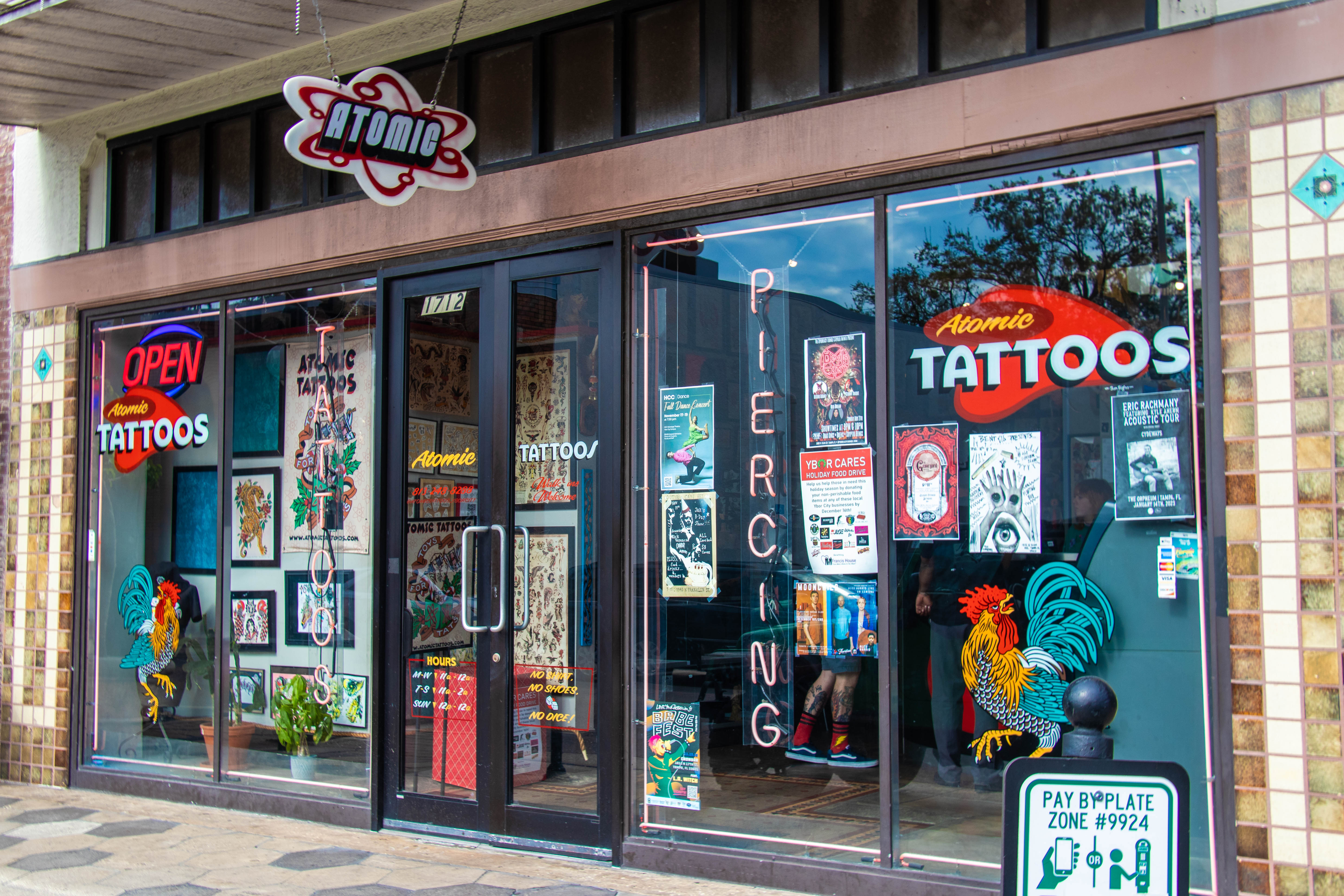 Atomic tattoos Ybor city #1 tattoos shop